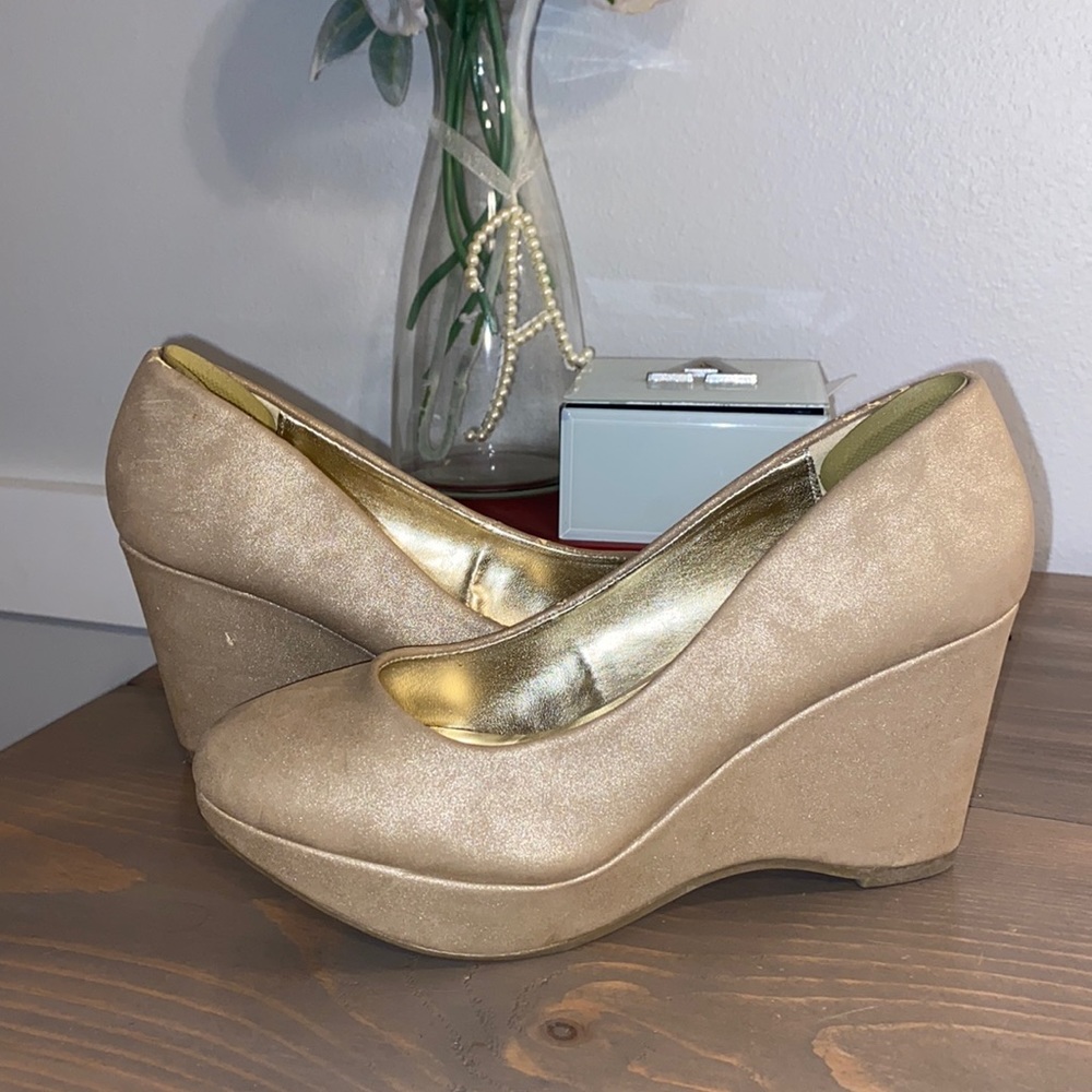 Maurices Gold Heels